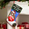 Lovely POD Personalized Boston Terrier 3 Dog Stockings Christmas, Custom Best Dog Mom Ever Christmas Stocking with Name, Christmas Stockings for Pet Lover, Funny Gifts for Dog Mom Dog Dad view 1