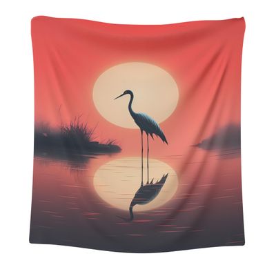 CAPITUNEISKINEPA Avocet Bird Blanket Gift Velvet Blanket Blanket Twin 60" x 80"