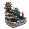 Rockery Water Fountain Desktop, Resin Tabletop Waterfall Fountain Indoor Rotating Water Ornaments Fountain Water Pump with LED Light for Office Home and Bedroom Desktop Decor(US 110V) view 2