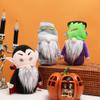 AMOH JERCY Halloween Gnomes Plush Decor, 7 pcs, Mummy, Vampire, Geek, Handmade Gnomes Ornaments with Witch Hat Halloween Table Decorations Gifts view 2