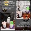 AMOH JERCY Halloween Gnomes Plush Decor, 7 pcs, Mummy, Vampire, Geek, Handmade Gnomes Ornaments with Witch Hat Halloween Table Decorations Gifts view 3