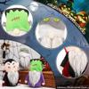 AMOH JERCY Halloween Gnomes Plush Decor, 7 pcs, Mummy, Vampire, Geek, Handmade Gnomes Ornaments with Witch Hat Halloween Table Decorations Gifts view 4