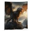 Fantasy Magic Dragon Blanket 40" x 50" Medieval Mythical Scary Animal Super Soft Bedding Fleece Throw Blanket Microfiber Flannel Blankets Couch Sofa Warm Lightweight for Boys Girls view 1