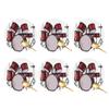 Coasters for Drinks Set of 6, Rock Music Drum Drink Coasters for Coffee Table, Table Cup Mat Leather Desk Coaster for Drinks, Bar Coasters for Office Home Decor view 1