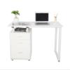 EURLA FCH Pipe Rack Three Drawers Computer Desk White view 3