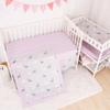 CaSaJa 4-Piece Crib Bedding Set for Boys and Girls, Nursery Baby Bedding Set Including Quilted Comforter with Fitted Crib Sheet and Changing Pad Covers, Reversible Quilt Design, Reindeer Forest view 2
