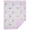 CaSaJa 4-Piece Crib Bedding Set for Boys and Girls, Nursery Baby Bedding Set Including Quilted Comforter with Fitted Crib Sheet and Changing Pad Covers, Reversible Quilt Design, Reindeer Forest view 4