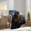 Medieval Dragon Blanket 40" x 50" Magic Scary Fantasy Animal Castle Super Soft Bedding Fleece Throw Blanket Microfiber Flannel Blankets Couch Sofa Warm Lightweight for Boys Girls view 4