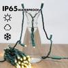 LAMPHOME 600LED (12pk of 50L) String Lights,Twinkle, LED Christmas Lights, 6" SPACING,Green Wire,Warm White view 3