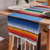 HAKIDZEL Rainbow Table Flag Lake Cotton Table Runner Decorative Picnic Mat for Dining Table Cover view 3