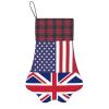 America UK Friendship Flag Adorable Dog Paw Shaped Christmas Stockings view 1