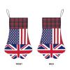 America UK Friendship Flag Adorable Dog Paw Shaped Christmas Stockings view 3
