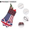 America UK Friendship Flag Adorable Dog Paw Shaped Christmas Stockings view 4