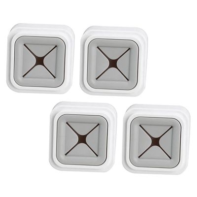 STOBAZA 4pcs Self-Adhesive Wall Towel Rack Bathroom Holder Easy Install Abs Material Space-Saving Towel Hooks