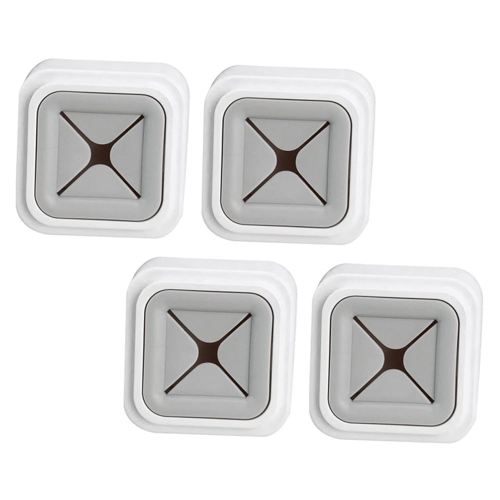 STOBAZA 4pcs Self-Adhesive Wall Towel Rack Bathroom Holder Easy Install Abs Material Space-Saving Towel Hooks