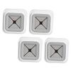 STOBAZA 4pcs Self-Adhesive Wall Towel Rack Bathroom Holder Easy Install Abs Material Space-Saving Towel Hooks view 1