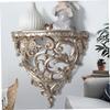 ARTIBETTER 2pcs European-style Hollow Carving Wall Decoration Flower Shelf Material Stylish Home Decor for Living Room Kitchen Balcony Garden Gold view 2