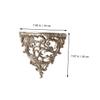 ARTIBETTER 2pcs European-style Hollow Carving Wall Decoration Flower Shelf Material Stylish Home Decor for Living Room Kitchen Balcony Garden Gold view 3