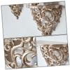 ARTIBETTER 2pcs European-style Hollow Carving Wall Decoration Flower Shelf Material Stylish Home Decor for Living Room Kitchen Balcony Garden Gold view 4