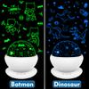 VANSHINIEER Batman Night Light Projector for Boy,Kids Night Lights with Batman and Dinosaur Theme,360 Degree Rotation,15 Mode Color Changing,Birthday Gift Toys view 2