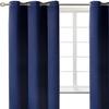 100% Blackout Grommet Panel Insulated Thermal Unlined Window Treatment Curtain Drape 35" Wide x 63" Long (1, K68 Navy Blue) view 1