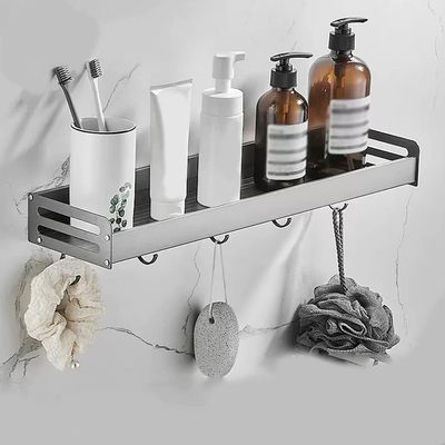 BAHELS Shower Caddy Shower Shelves Caddy, Bathroom Shower Shelf, Wall Mounted Bathtub Organizer Cosmetic Storage Rack Bathroom Organizer (Size : Gray 1 layer 50CM)