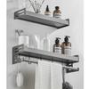 BAHELS Shower Caddy Shower Shelves Caddy, Bathroom Shower Shelf, Wall Mounted Bathtub Organizer Cosmetic Storage Rack Bathroom Organizer (Size : Gray 1 layer 50CM) view 4