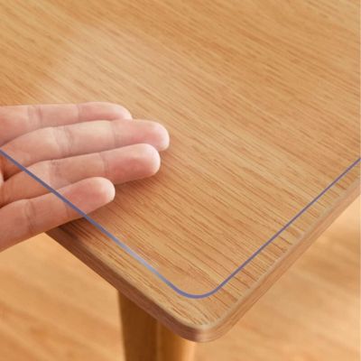 1.5mm Thick Table Pad Table Cover Protector 12-52inch PVC Plastic Desktop Cover Mat Transparent Mats for Coffee Table/Writing Desk (Size : 16"x36" 1.5mm Thcik)