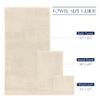 Elegant Comfort Premium Cotton 6-Piece Towel Set, Includes 2 Washcloths, 2 Hand Towels and 2 Bath Towels, 100% Turkish Cotton - Highly Absorbent and Super Soft Towels for Bathroom, Ivory view 3