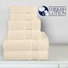 Elegant Comfort Premium Cotton 6-Piece Towel Set, Includes 2 Washcloths, 2 Hand Towels and 2 Bath Towels, 100% Turkish Cotton - Highly Absorbent and Super Soft Towels for Bathroom, Ivory view 4