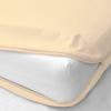1 Piece Zipper Fitted Sheet Only Zipper Fitted Sheet 8 Inch Deep Pocket- Easy Fit, Soft Microfiber, Secure Fit with Zippered Closure - Queen (60"x 80") Size, Ivory Solid view 1