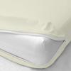 1 Piece Zipper Fitted Sheet Only Zipper Fitted Sheet 8 Inch Deep Pocket- Easy Fit, Soft Microfiber, Secure Fit with Zippered Closure - Queen (60"x 80") Size, Ivory Solid view 2