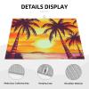 Sunset palm tree Dish Drying Mat for Kitchen 18x24 inch Dish Drying Mats Super Absorbent Drying Mat for Kitchen Counter Drainer Mat Non-slip Coffee Mat Easy to Clean Kitchen Drying Mat view 3
