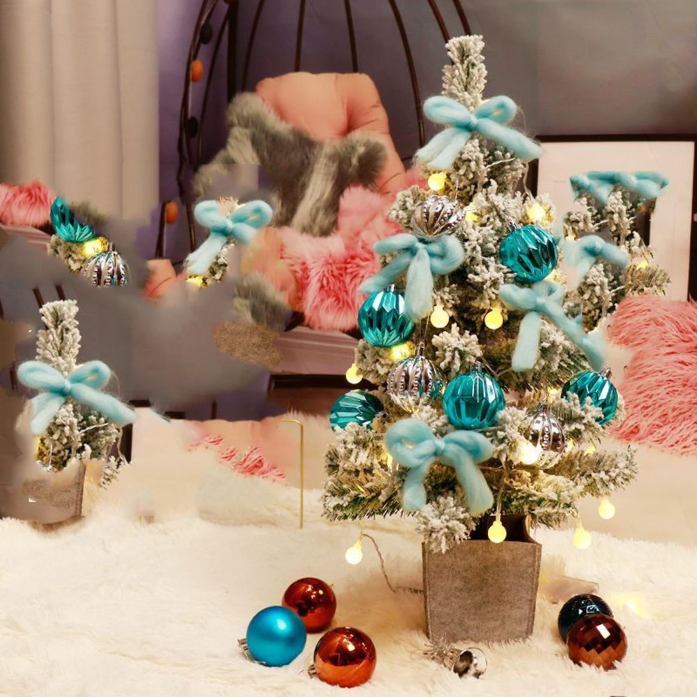 Christmas Tree Home Mini Decoration Small Tree BluePackage(60cm)