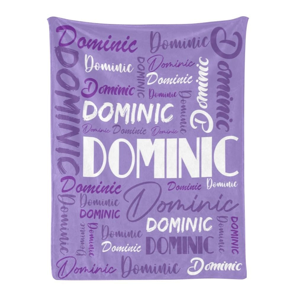 Dr.TOUGH Personalized Name Blanket Personalized Blanket for Adult Kids with Name Personalized Throw Blanket for Christmas Birthday Gifts