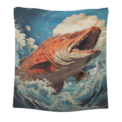 CAPITUNEISKINEPA Fish Blanket Gifts Cool Thin Blanket Couch Throw Blanket 50" x 60"