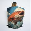CAPITUNEISKINEPA Fish Blanket Gifts Cool Thin Blanket Couch Throw Blanket 50" x 60" view 4