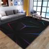 Abstract Art Technological Sense Gaming Kids Rugs, Modern Geometric Colorful 3D Printing Indoor Non-Slip Area Rugs, Washable Durable Floor Carpet for Hallway Front Entrance Kitchen Bathroom(3x4ft view 1