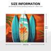 Surfboard on Wooden Dish Drying Mat for Kitchen 18x24 inch Dish Drying Mats Super Absorbent Drying Mat for Kitchen Counter Drainer Mat Non-slip Coffee Mat Easy to Clean Kitchen Drying Mat view 2