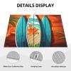 Surfboard on Wooden Dish Drying Mat for Kitchen 18x24 inch Dish Drying Mats Super Absorbent Drying Mat for Kitchen Counter Drainer Mat Non-slip Coffee Mat Easy to Clean Kitchen Drying Mat view 3