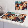 Anime Owl Dish Drying Mat for Kitchen 18x24 inch Dish Drying Mats Super Absorbent Drying Mat for Kitchen Counter Drainer Mat Non-slip Coffee Mat Easy to Clean Kitchen Drying Mat view 1