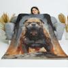 CAPITUNEISKINEPA Bulldog Dog Blanket Gift Blanket for Bed Throw Blanket for Chair 50" x 60" view 3