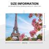 Paris eiffel tower flowers Dish Drying Mat for Kitchen 18x24 inch Dish Drying Mats Super Absorbent Drying Mat for Kitchen Counter Drainer Mat Non-slip Coffee Mat Easy to Clean Kitchen Drying Mat view 2