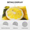 Yellow Lemon Dish Drying Mat for Kitchen 18x24 inch Dish Drying Mats Super Absorbent Drying Mat for Kitchen Counter Drainer Mat Non-slip Coffee Mat Easy to Clean Kitchen Drying Mat view 3
