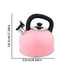 Electric Kettle 5 Quarts Stainless Steel Whistling Tea Kettle Large Capacity Hot Water Boils Quickly for Stove Top Tea Pot, stove Teapot Stovetop Tea Kettle (Color : Blue, Size : 5L) view 2