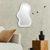 BZCKBZ 1 Pack White Bedroom Wall Decorative Mirror, Modern Minimalist Dressing Mirrors, Entryway, Bedroom, Living Room, Irregular(A - Pink) view 3