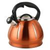 Electric Kettle Three Quarts Stainless Steel Whistling Tea Kettle Pumpkin Pot Large Capacity Hot Water Boils Quickly for Stove Top Tea Pot, Stove Teapot Stovetop Tea Kettle (Color : Brown, Size : 3l view 1