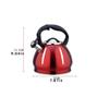 Electric Kettle Three Quarts Stainless Steel Whistling Tea Kettle Pumpkin Pot Large Capacity Hot Water Boils Quickly for Stove Top Tea Pot, Stove Teapot Stovetop Tea Kettle (Color : Brown, Size : 3l view 2