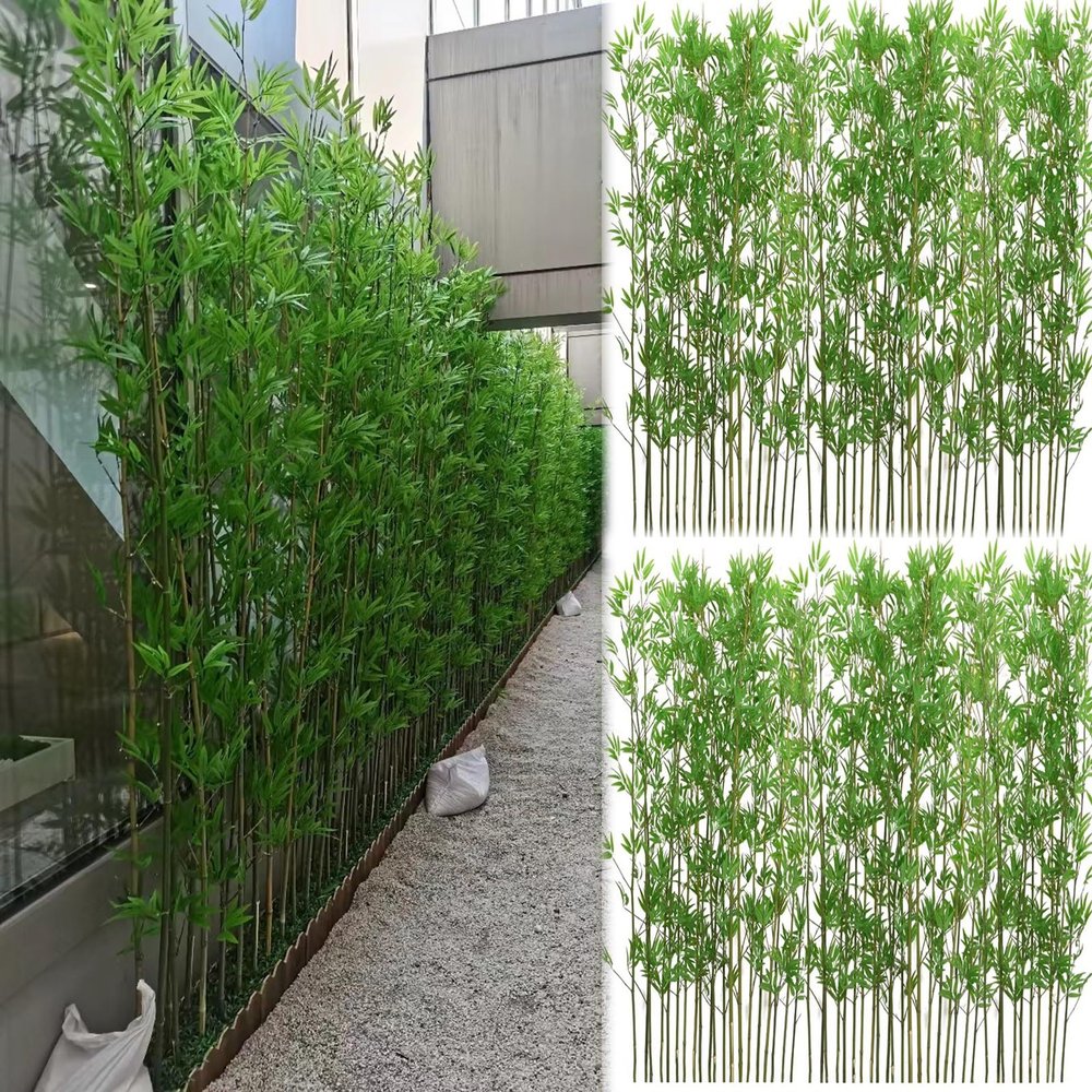 3 4 5 6 7 ft Tall Artificial Bamboo Tree 5 10 20 30 40 50 100 Pole, Courtyard Landscaping Simulation Artificial Plants Tree, Commercial Partition Privacy Fence ( Color : 100 Bamboo , Size : 1.8m Tall