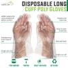 KLEEN CHEF 1050 PCS Plastic Disposable Gloves X-Large | Clear Disposable Gloves for Food Prep, Cooking, Cleaning, Food Handling view 2